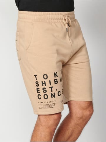 KOROSHI Bermuda Jogger in beige