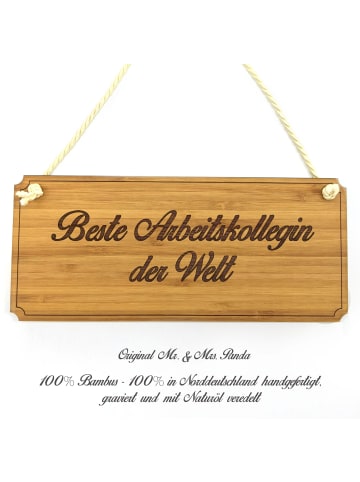 Mr. & Mrs. Panda Wanddeko Arbeitskollegin mit Spruch in Keine Angabe