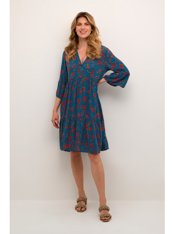 Kaffe Kleid KAlokia A-shape in Legion Blue Petit Fleur