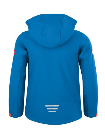 Trollkids Softshell Jacke "Oslofjord" in Mitternachtsblau / Coral