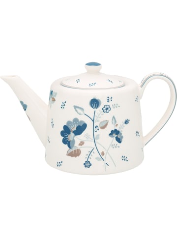 Greengate Teekanne MOZY Weiß Blau 1 Liter