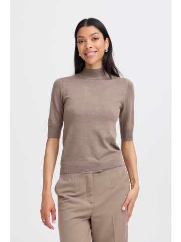 b. young Strickpullover BYMMORLA Slim fit in Walnut Melange