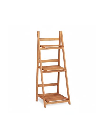 relaxdays Blumentreppe in Braun - (B)41 x (H)107,5 x (T)40 cm