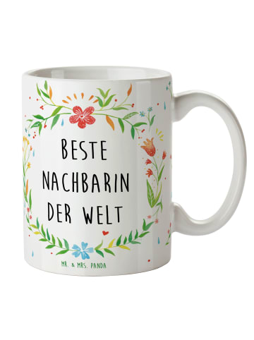 Mr. & Mrs. Panda Bedruckte Tasse Nachbarin mit Spruch in Keine Angabe