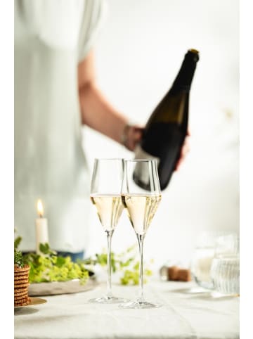 Eisch 2er Set Champagnergläser inkl. Poliertuch Sky SensisPlus 260 ml in transparent