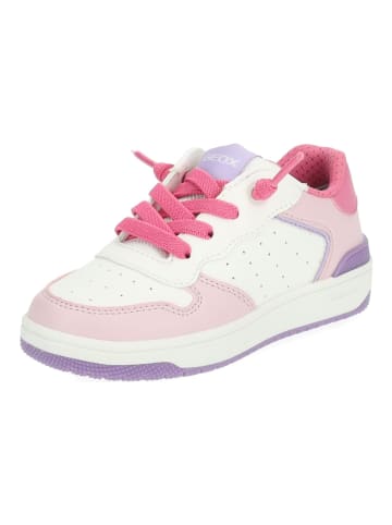 Geox Sneaker in Weiß/Pink