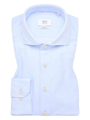 Eterna Langarmhemd in pastellblau