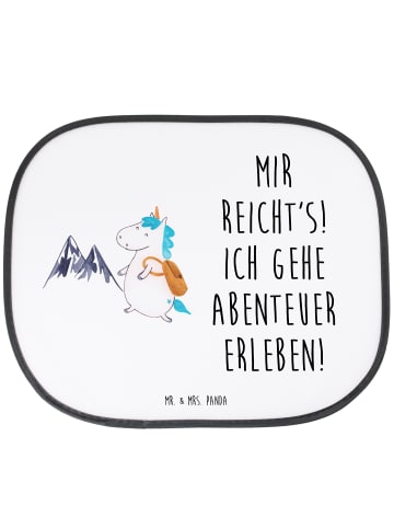 Mr. & Mrs. Panda Sonnenschutz Auto Einhorn Bergsteiger mit Spruch in Weiß