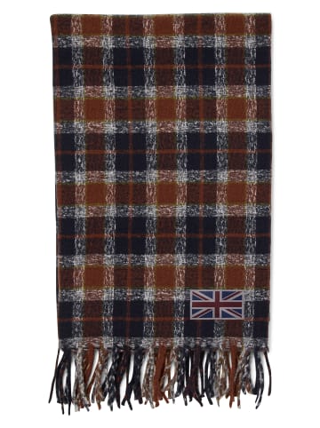 Finshley & Harding London Schal in braun marine - 0001
