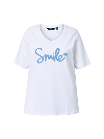 Ulla Popken Shirt in schneeweiß