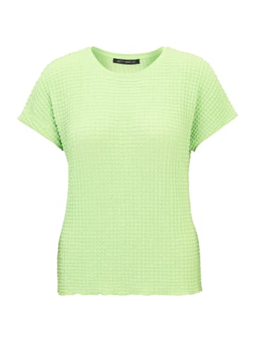 Betty Barclay Strukturshirt mit U-Boot-Ausschnitt in Opaline Green