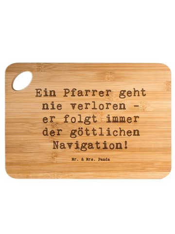 Mr. & Mrs. Panda Holzbrett Spruch Pfarrer Navigation mit Spruch in Braun