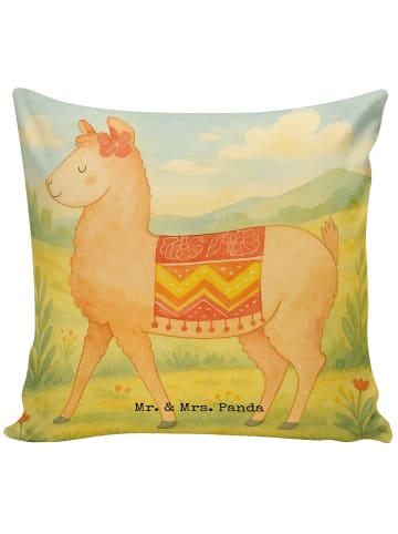 Mr. & Mrs. Panda kissen 40 x 40 Alpaka Stolz Design ohne Spruch in Weiß