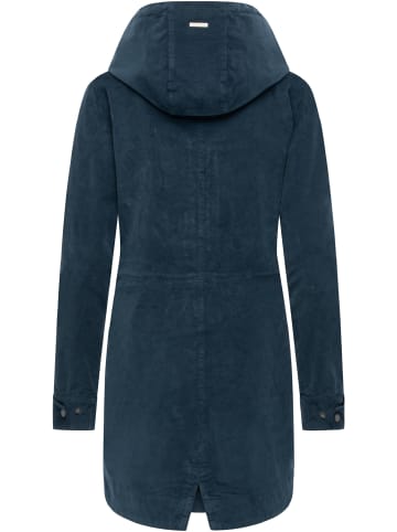 ragwear Kurzmantel Cannas Cordy YOUMODO in Petrol