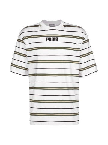 Puma T-Shirt Modern Basics Advanced in weiß / oliv