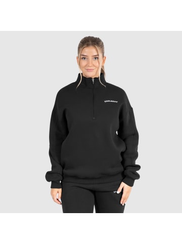 SMILODOX Half Zip Sweatshirt Teresita in Schwarz