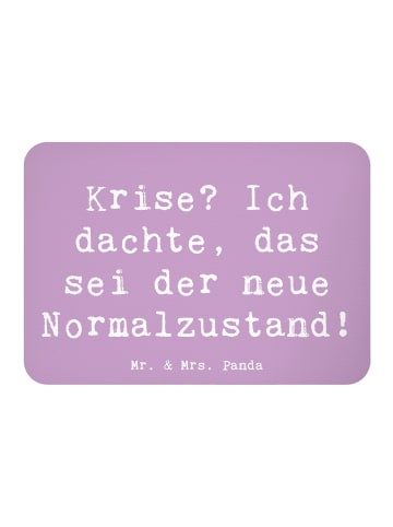 Mr. & Mrs. Panda Kühlschrankmagnet Spruch Gelassenheit in Krisen... in Lavendeltraum
