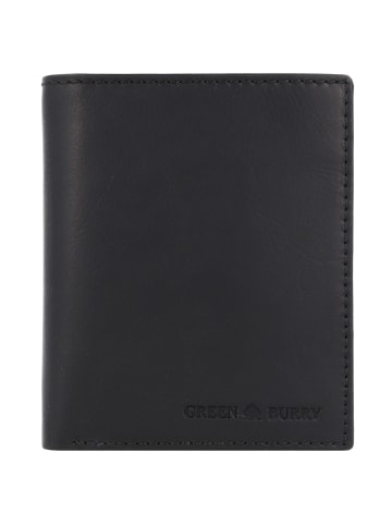 Greenburry Pure Black Geldbörse RFID Schutz Leder 10.5 cm in black
