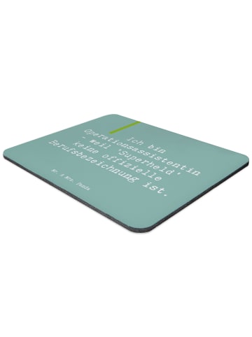 Mr. & Mrs. Panda Mouse Pad Spruch Operationsassistentin Heldin m... in Meeresbrise