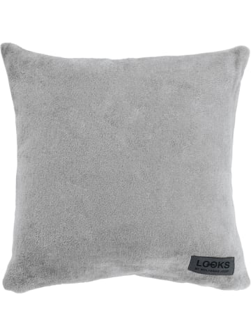 LOOKS by Wolfgang Joop Jacquard, Baumwollmischung Wendekissenhülle in wollweiß/hellgrau