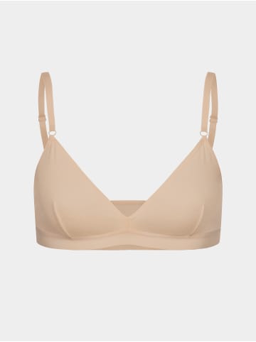 Erlich Textil Merle Triangel Bralette bügellos aus Modal - verstellbare Träger in ton