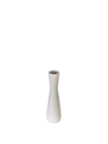 GILDE Vase "Crest" in Mattweiß - H. 38,5 cm - D. 11 cm
