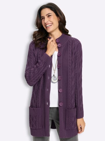 WITT WEIDEN Long-Strickjacke in traube