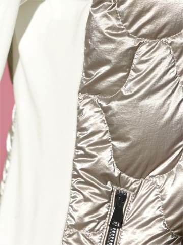 creation L Daunen-Jacke in ecru-silberfarben
