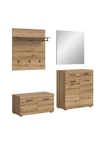ebuy24 Garderobenmöbel Scout Eiche 195 x 40 cm