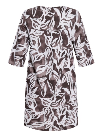 CARTOON Sommerkleid mit Muster in Weiß/Braun