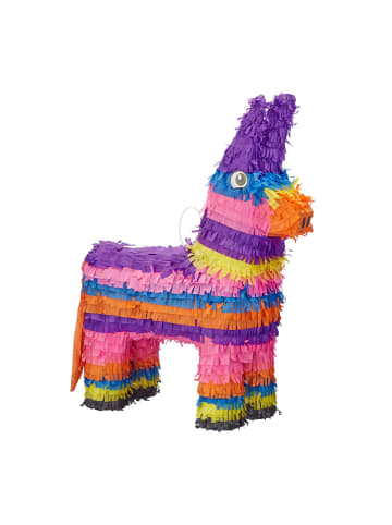 relaxdays 4x Pinata "Esel" in Bunt - (B)40 x (H)55 x (T)13 cm