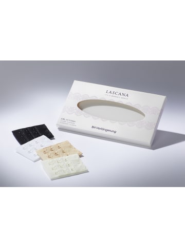 LASCANA BH-Verlängerung in 1x caramel, 1x creme, 1x weiß, 1x schwarz