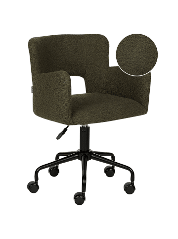 Beliani Bürostuhl SANILAC II in Grün/Schwarz - (W) 62 x (H) 71 x (L) 62 cm