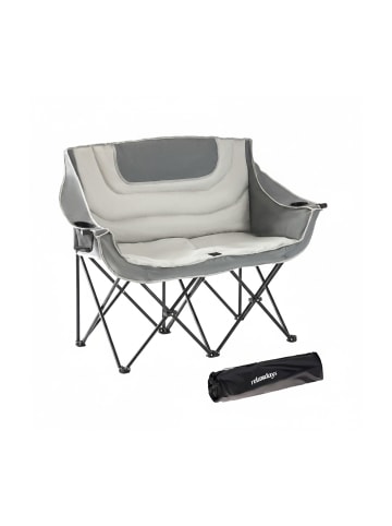 relaxdays Camping Bank in Grau