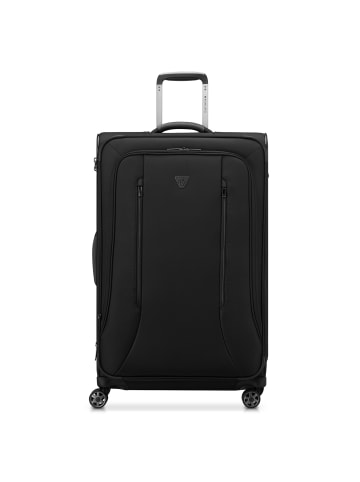 Roncato City 3.0 4 Rollen Trolley L 77 cm mit Dehnfalte in schwarz