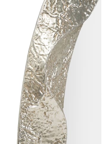 Mauro Ferretti Silberner Metall-Wandspiegel, 87,5 x 6,5 x 128 cm