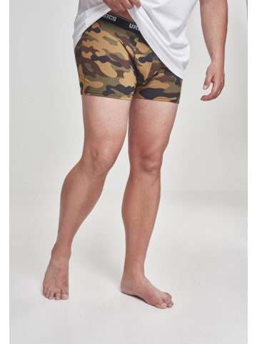 Urban Classics Boxershorts in woodcamo + darkcamo