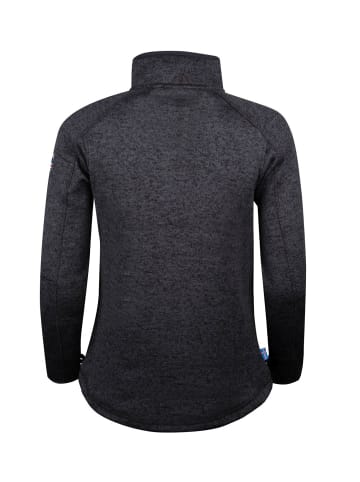 Westfjord Fleecejacke "Katla" in Schwarz/Anthrazit