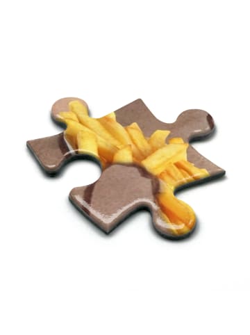 Mr. & Mrs. Panda Puzzle Bär Pommes verliebt Design ohne Spruch in Weiß