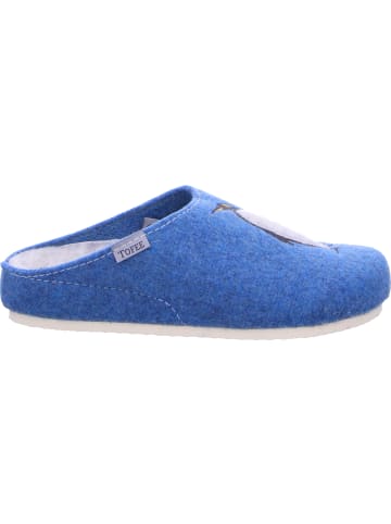 Tofee Pantoffel in blau