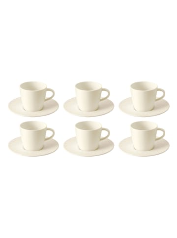 Villeroy & Boch 6er Set Kaffee Set Manufacture Rock 150 ml in weiß