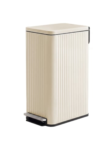SONGMICS Mülleimer Patia in Creme - (B)26.3 x (H)62.4 x (T)47.6 cm - 50 L
