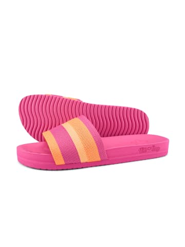 Flip Flop Sandale "pool*knit multi" in rosa