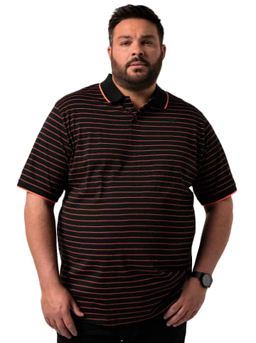 Men Plus Poloshirt in schwarz