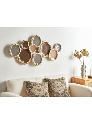Beliani Wandobjekt ARGON in Gold/Bunt/Braun - (W) 118 x (H) 57 x (L) 3 cm