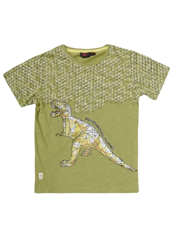 KOROSHI Kurzarm-t-shirt in khaki
