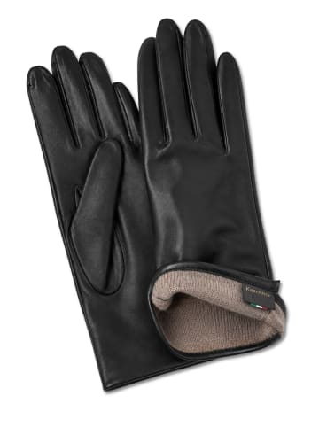 collezione alessandro Handschuhe " Leder " in schwarz