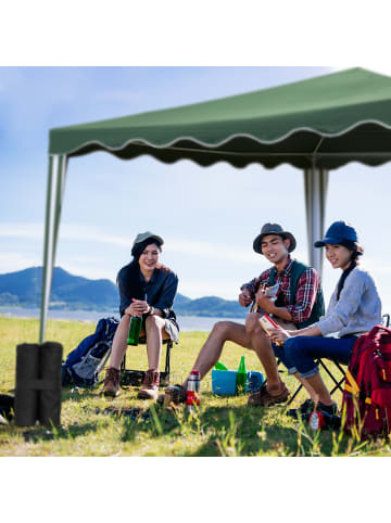 relaxdays 4x Pavillongewichte in Schwarz