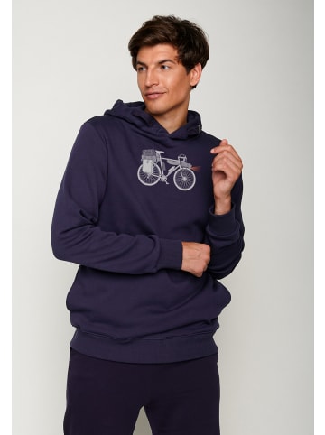 GreenBomb Hoodie Bike Night in Marineblau