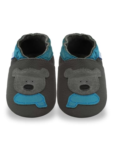 Yihakids Baby Krabbelschuhe aus Leder, weiche Lauflernschuhe mit rutschfester Sohle